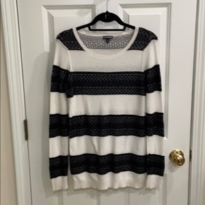 Black and white sweater